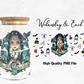 Over Your Dead Body - Wednesday Addams - 16oz Libby Glass Wrap PNG