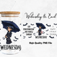 Wednesday Addams 16oz Libby Glass Wrap PNG
