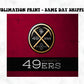 San Francisco 49ers 20oz Skinny Tumbler Sublimation Print