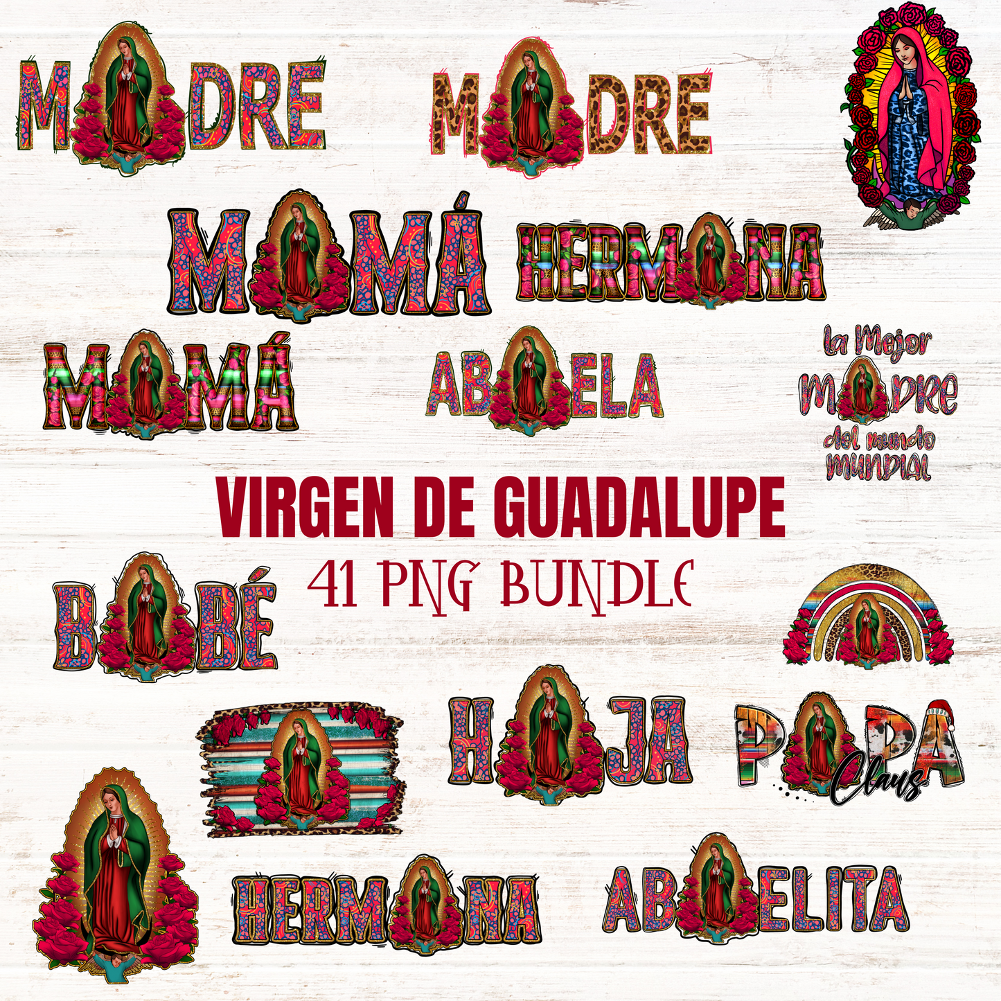 Our Lady of Guadalupe PNG Bundle