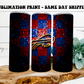 NFL Football Teams 20oz Skinny Tumbler Sublimation Print