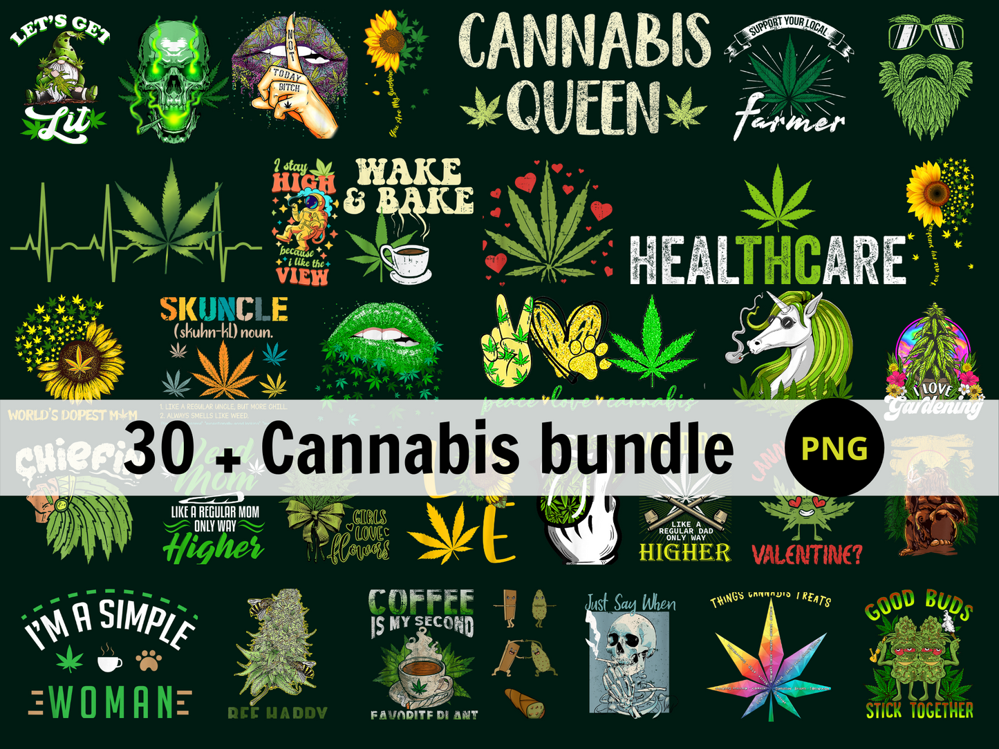 Cannabis PNG Bundle