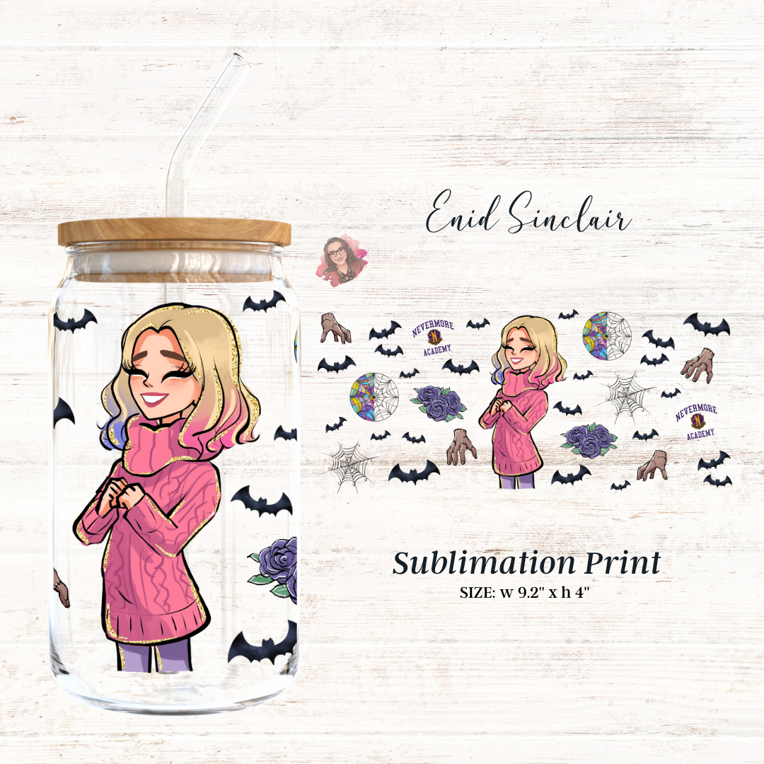 Enid Sinclair 16oz Libbey Glass Sublimation Print