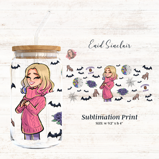 Enid Sinclair 16oz Libbey Glass Sublimation Print
