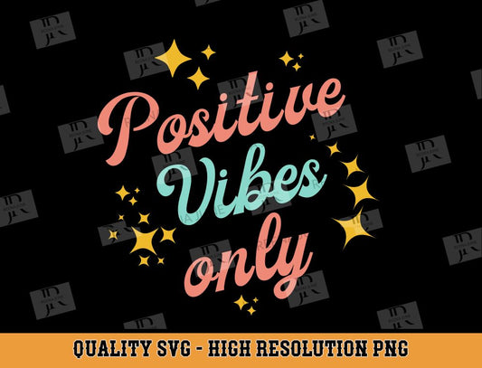 Retro Positive Vibes Svg Bundle