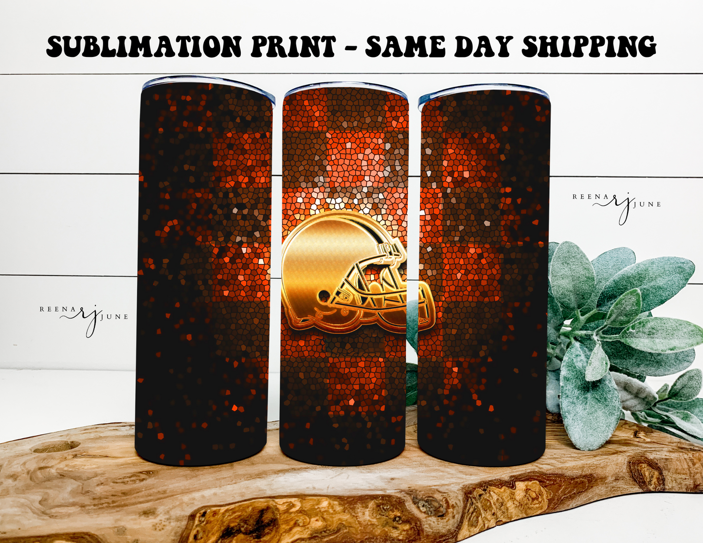 NFL Football Teams 20oz Skinny Tumbler Sublimation Print