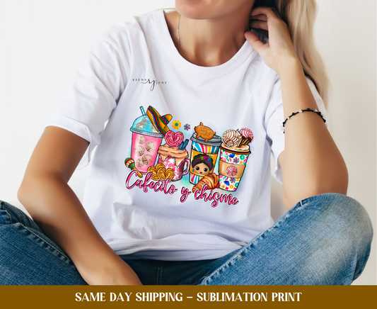 Cafecito & Chisme Sublimation Print