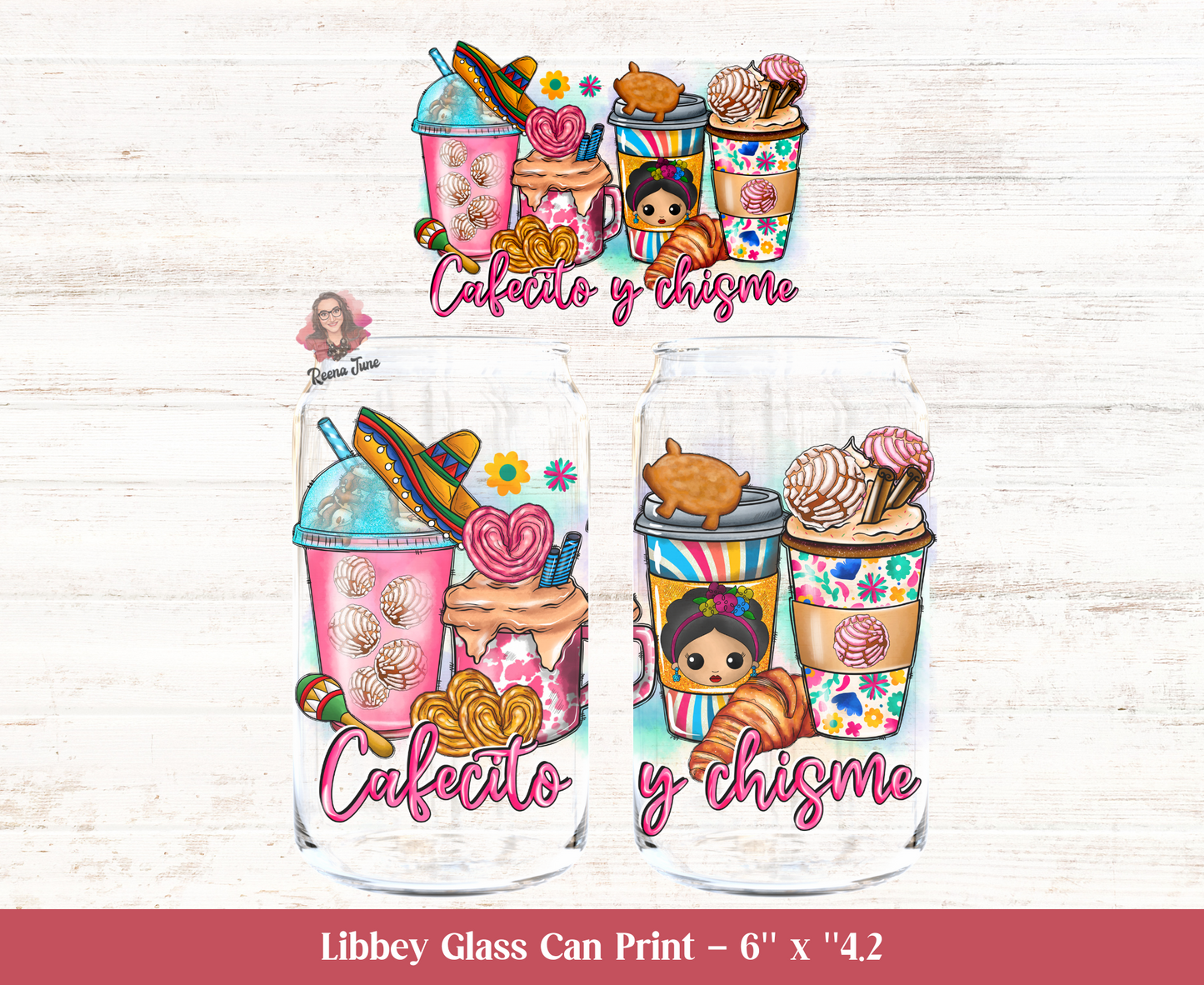 Cafecito y Chisme Sublimation Transfer