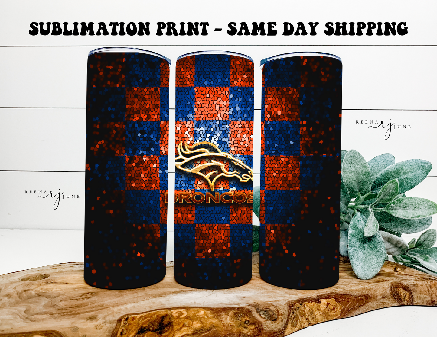 NFL Football Teams 20oz Skinny Tumbler Sublimation Print