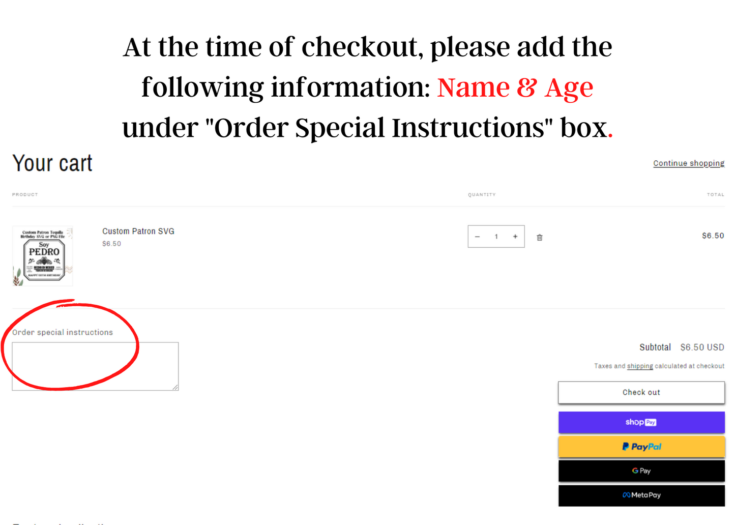 Custom Patron SVG