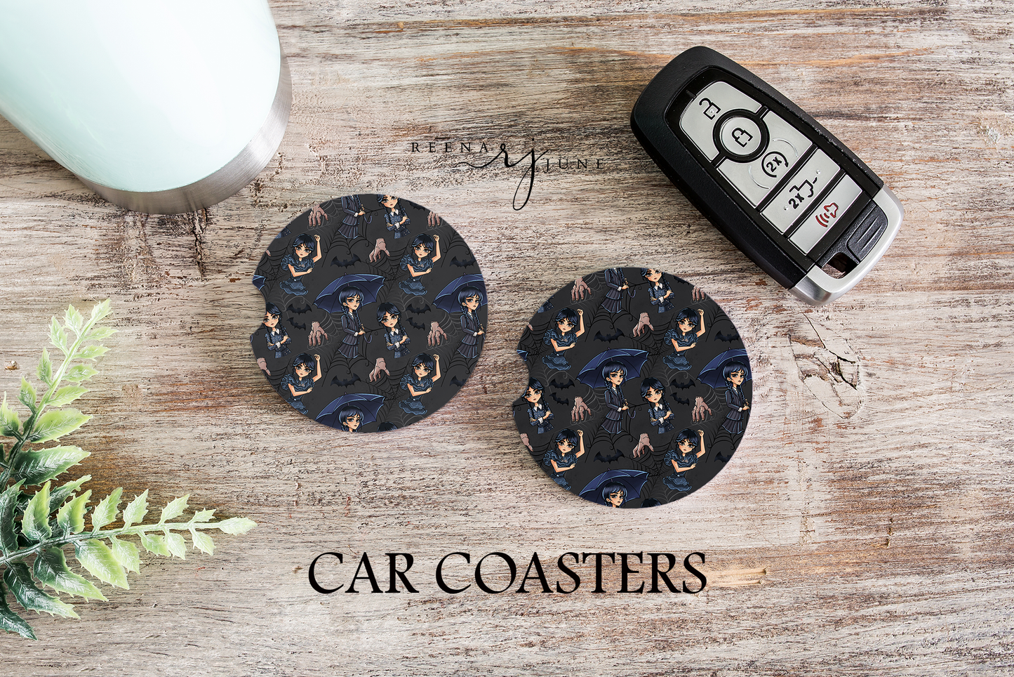 Dancing Queen - Wednesday Addams Car Coasters