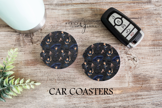 Dancing Queen - Wednesday Addams Car Coasters
