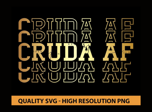 Cruda AF Spanish SVG