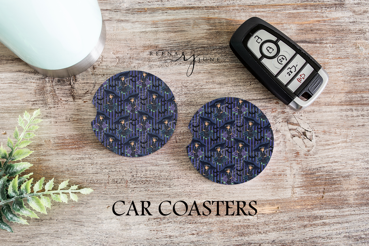Wednesday Addams Car Coasters