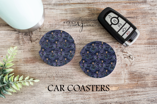 Wednesday Addams Car Coasters