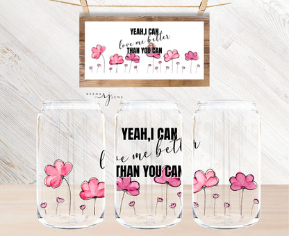 Miley Cyrus - Flowers - 16oz Libbey Glass Sublimation Print