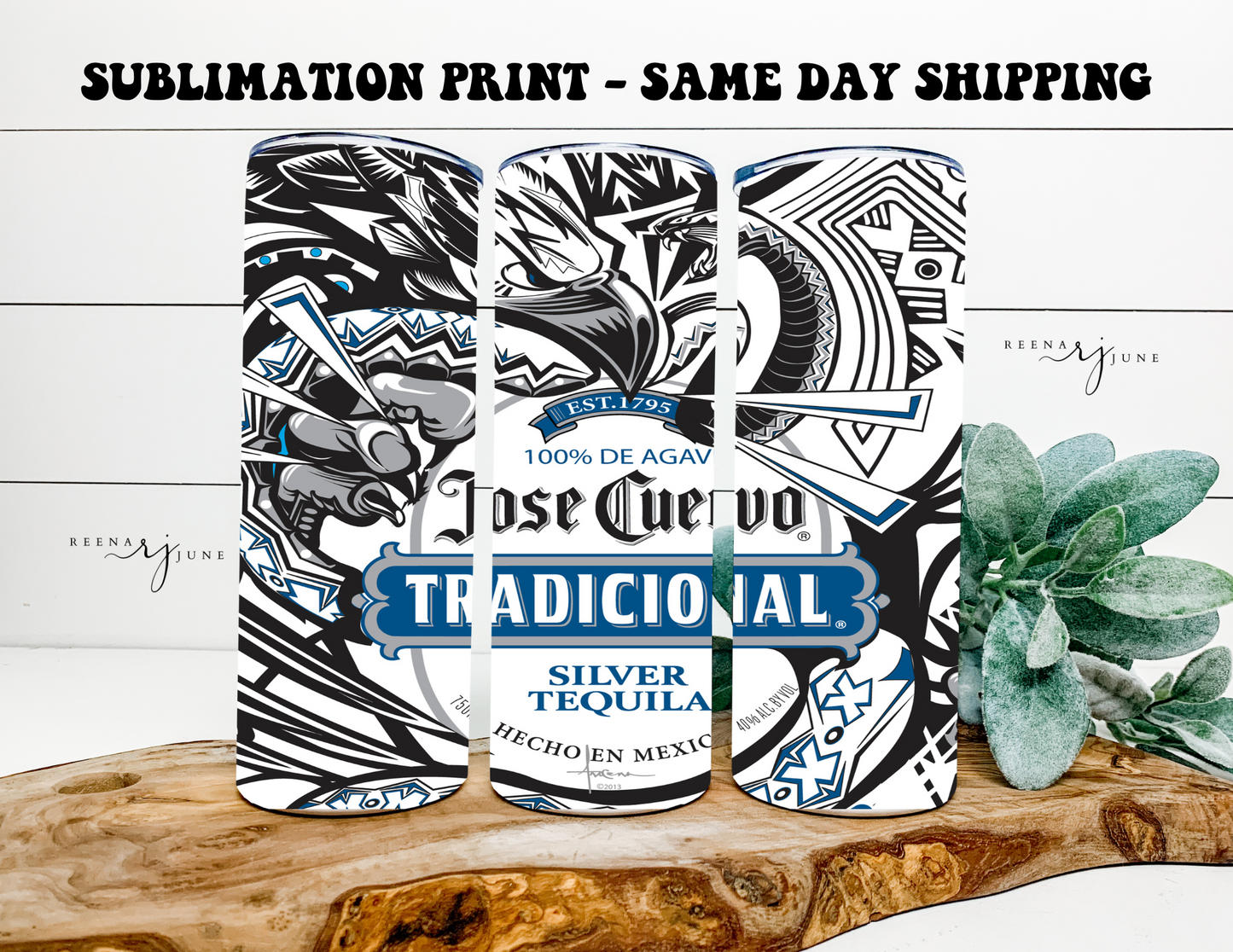 Jose Cuenvo Tequila - Alcohol 20oz Skinny Tumbler Sublimation Print