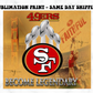 San Francisco 49ners Football Team 20oz Skinny Tumbler Sublimation Print Sale