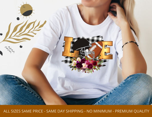 Love Football Sublimation Heat Transfer