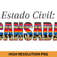 Estado Civil Cansada Spanish PNG