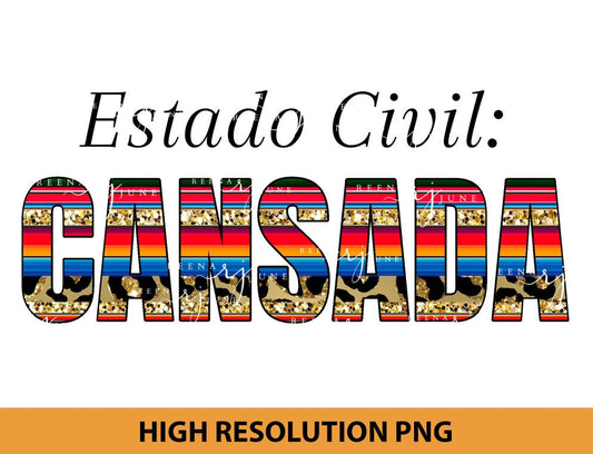 Estado Civil Cansada Spanish PNG