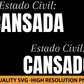 Estado Civil Cansada Svg