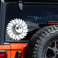 Sunflower Jeep Car Decal