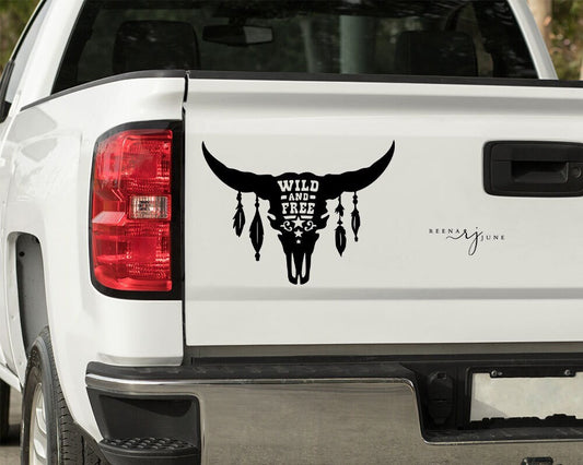 Wild and Free Car Decal