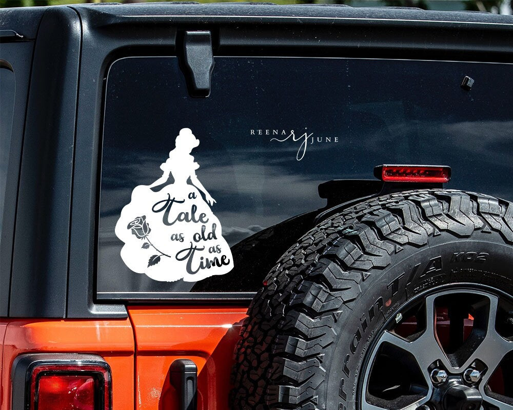 Tale As Old As Time Car Decal
