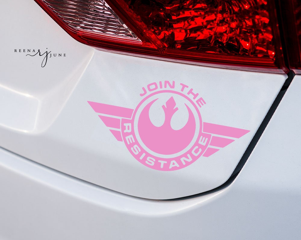 Star Wars Join the Resistance  StarWars Vinyl Sticker, Car Decal, Star wars Sticker