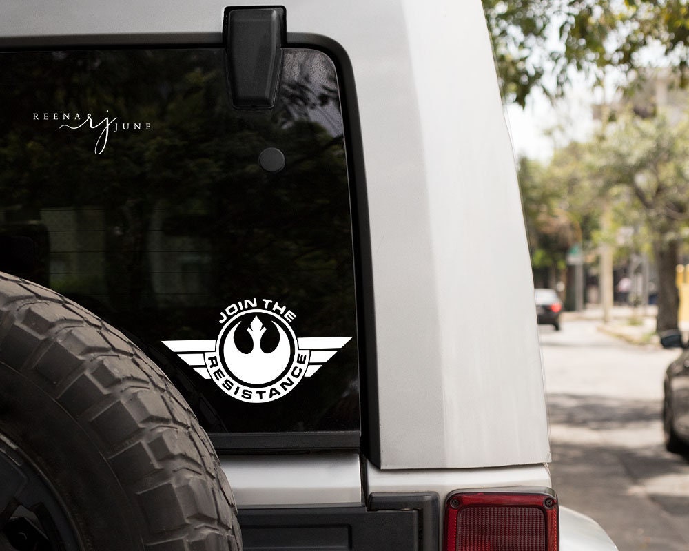 Star Wars Join the Resistance  StarWars Vinyl Sticker, Car Decal, Star wars Sticker