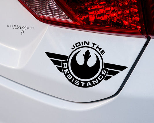 Star Wars Join the Resistance  StarWars Vinyl Sticker, Car Decal, Star wars Sticker