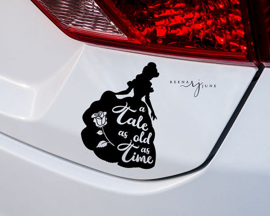 Tale As Old As Time Car Decal