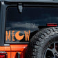 Meow Moon Car Decal