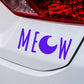 Meow Moon Car Decal