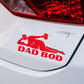 Dad Bod Car Decal