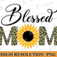 Sunflower Blessed Mom Svg