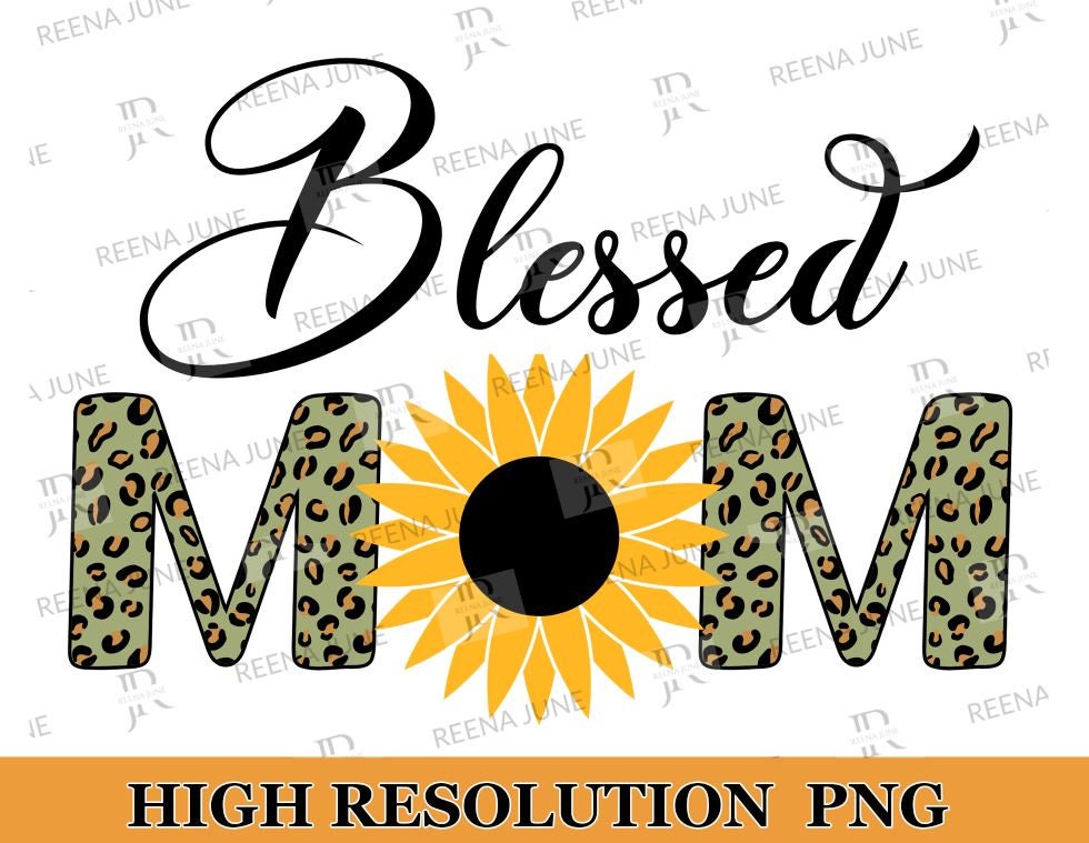 Sunflower Blessed Mom Svg