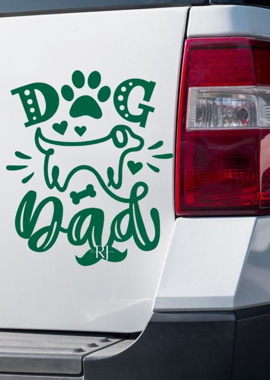 Dog Dad Car Decal