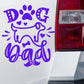 Dog Dad Car Decal