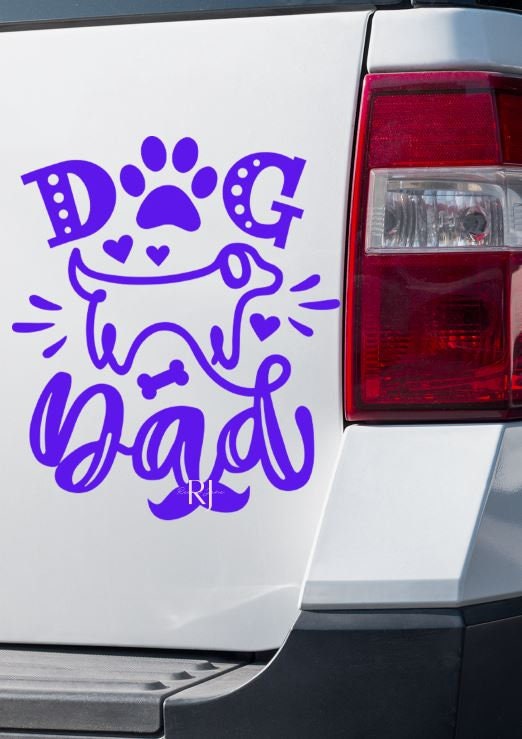 Dog Dad Car Decal