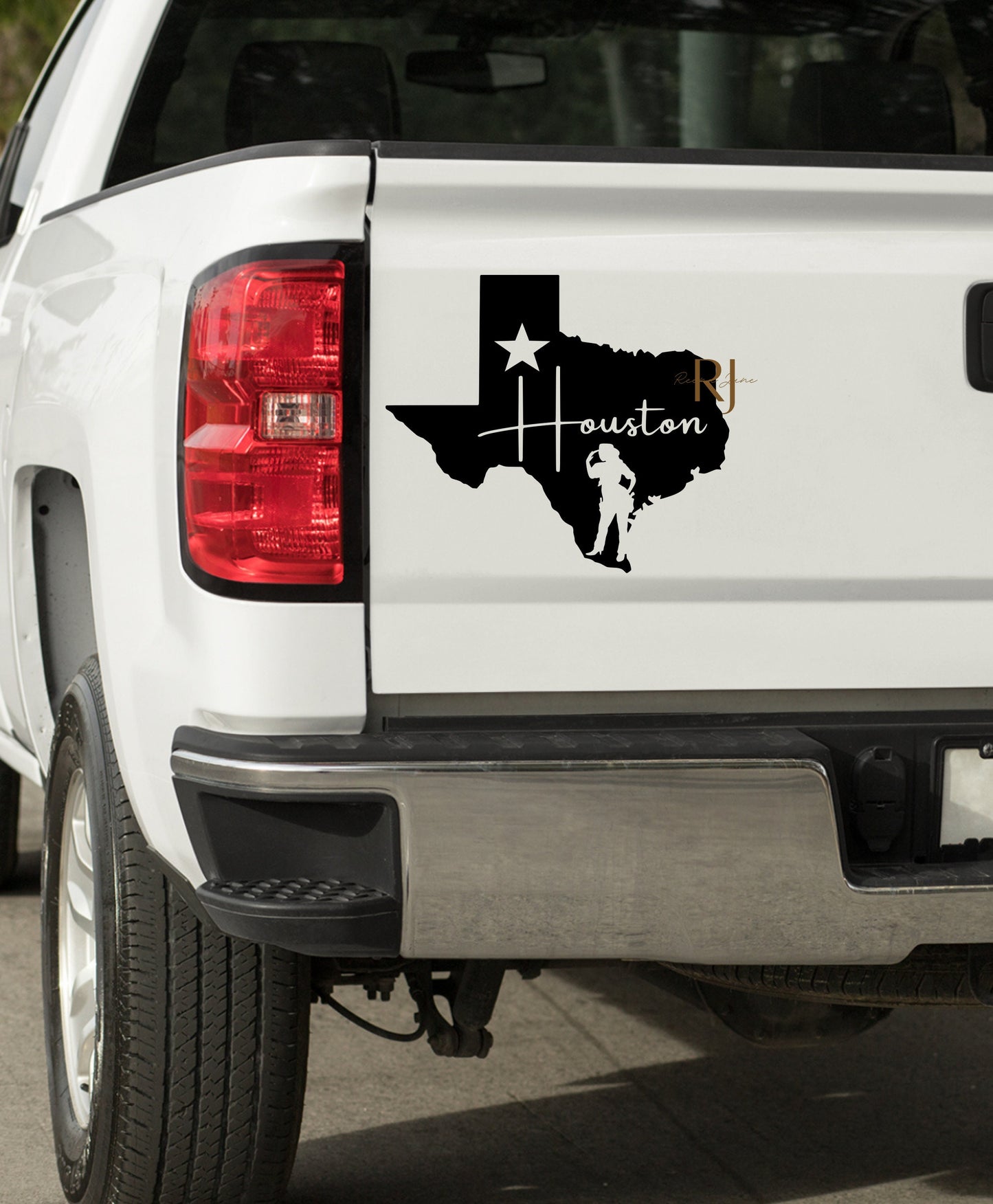 Houston Cowgirl Car Decal