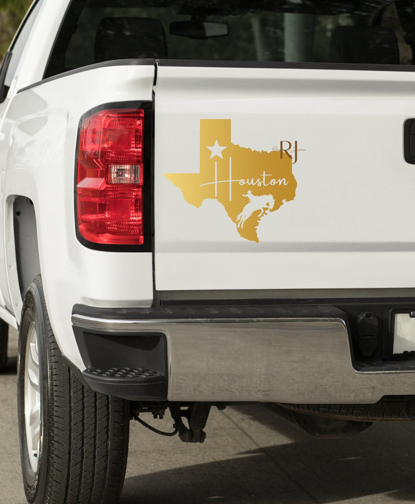 Houston Cowboy Car Decal
