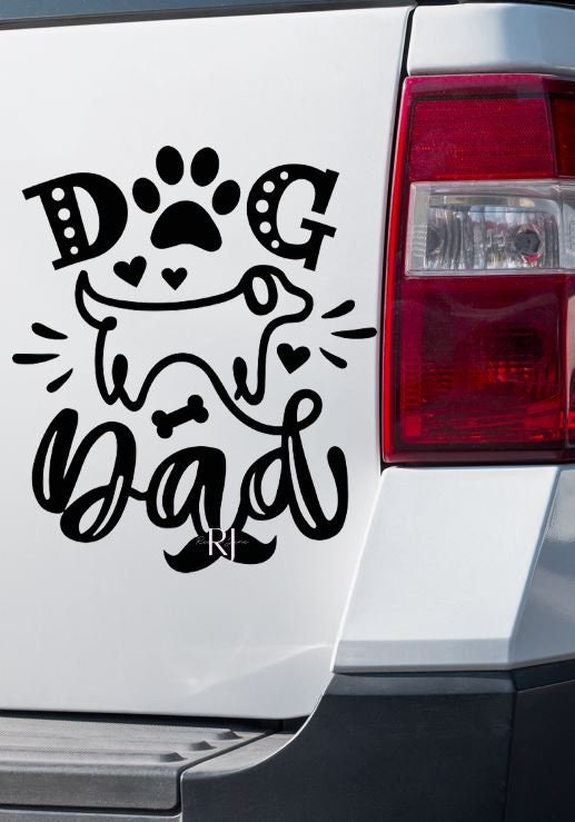 Dog Dad Car Decal