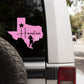 Houston Cowgirl Car Decal