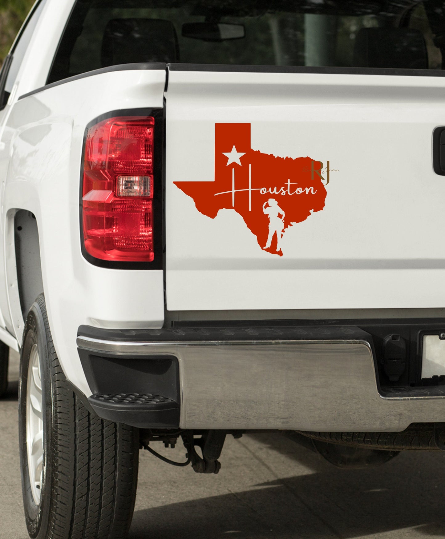 Houston Cowgirl Car Decal