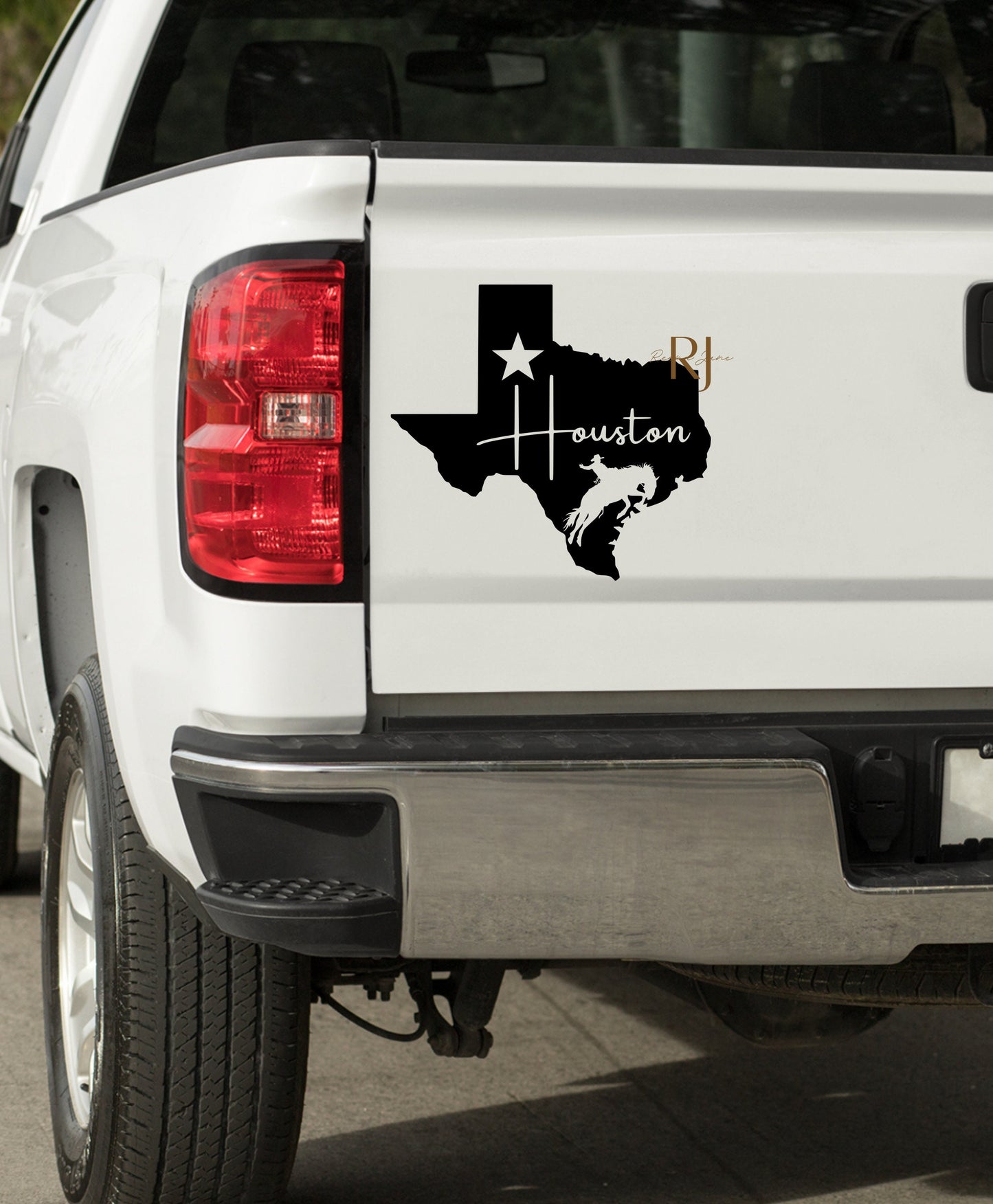 Houston Cowboy Car Decal
