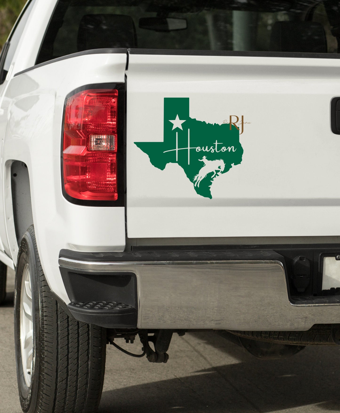 Houston Cowboy Car Decal