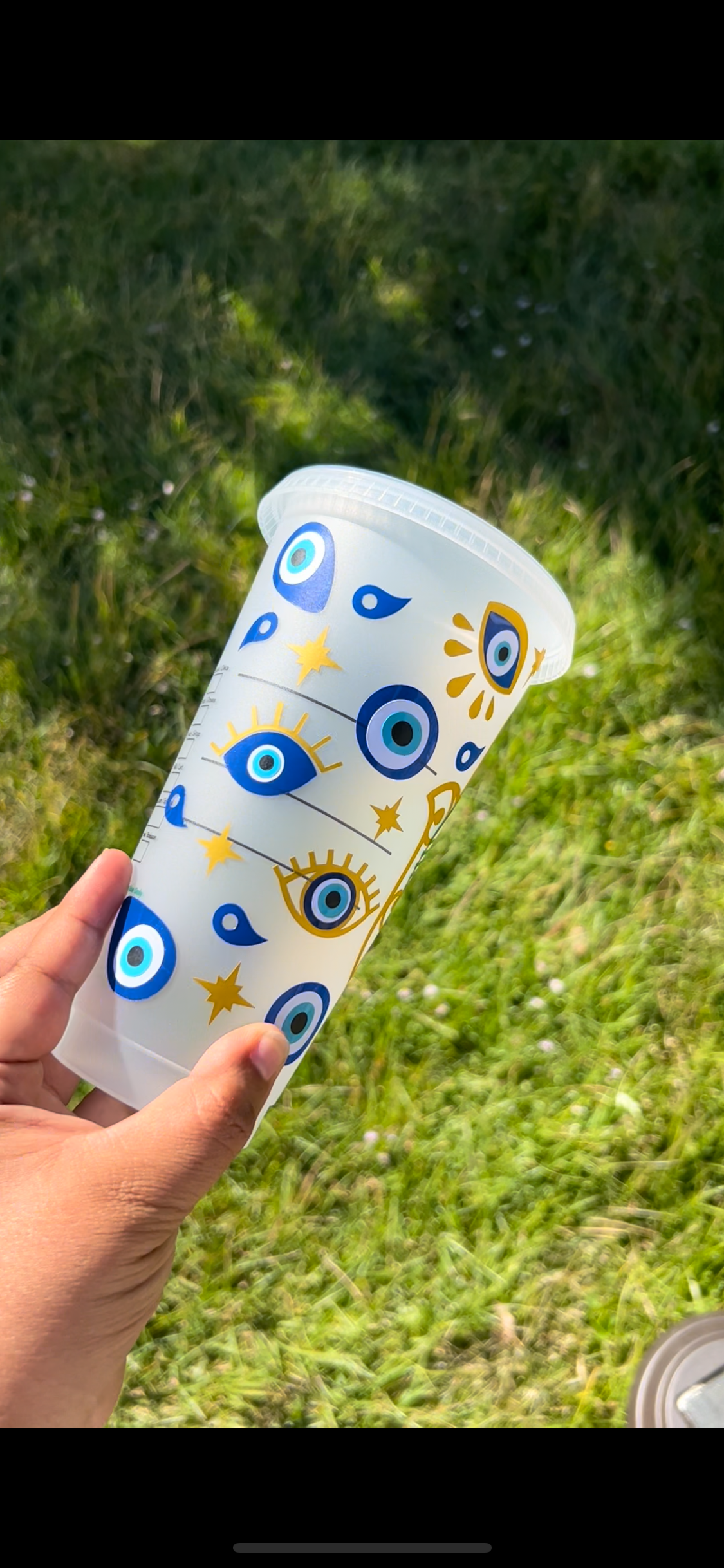 Evil Eye Starbucks Cold Cup