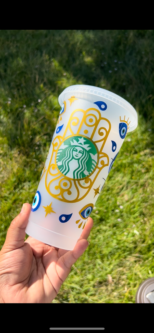 Evil Eye Starbucks Cold Cup